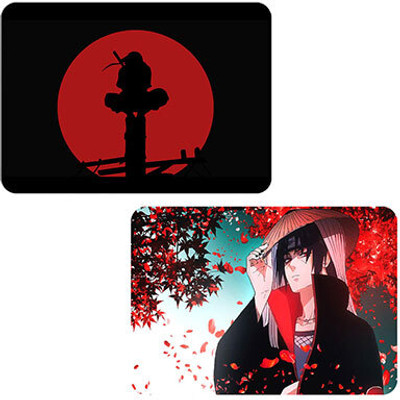 RAWAT TRADERS Itachi Uchiha & Black Anime Printed Combo Pack of 2 Smooth Control Mousepad Mousepad(White)