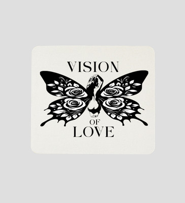 Special Trend Hub Love in Bloom Printed Mousepad Non Slip Base Mousepad(White)
