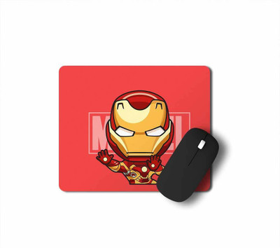 Tee Mafia Ironman Marvel _mp Non Slip Base Dual Sided Mousepad(Red)