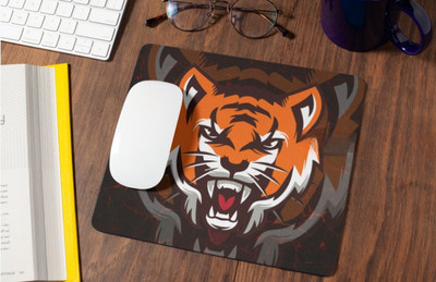 LeZoir Mouse Pad for Laptop PC, Notebook,Gaming Computer Anti-Slip Rubber Base Non Slip Base Mousepad(Tiger)