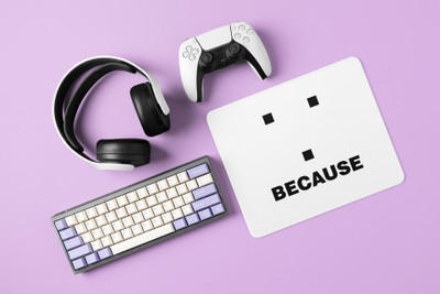 Rushaan Because- formula themed printed mousepads for mathematics lovers(20cm x 18cm) Mousepad(White)