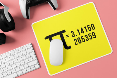 Epic Merch Pi Non Slip Base Mousepad(Multicolor)