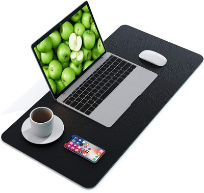 Vrundavan Care Waterproof Non-Slip Desk Mat for Desktop Laptop Computer (60cm x 30cm) Non Slip Base Mousepad(Black)