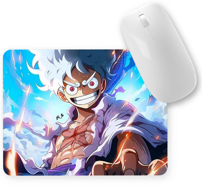 Shanime navar Anime Mouse Pad with Non slip-rubber Base, water resistance For Computer Laptop Mousepad(White)