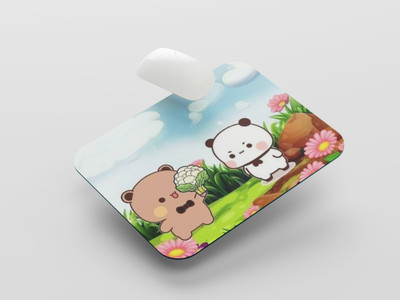 UNIARAWALAS Non-Slip Brain ,DUDU BUBU Cartoon MPM-145 Non Slip Base Mousepad(Black)