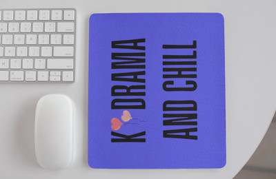Epic Merch Kdrama n chill 2 Non Slip Base Mousepad(Multicolor)