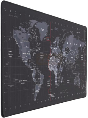 Dobzla Large Extended Mouse Pad,Gaming Desk Keyboard Pad Mat (30 x 80 CM World Map) Non Slip Base Mousepad(Black)