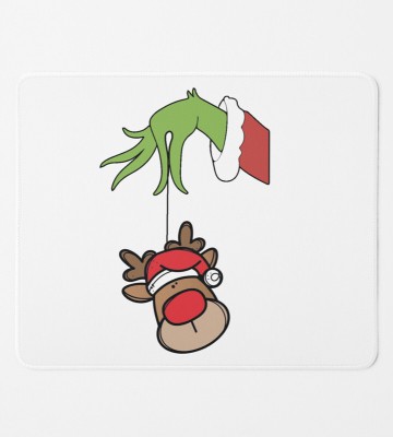 Rushaan Alien & Reindeer: Best Crafted Mouse Pad by Best Gift For Secret Santa Mousepad(White)