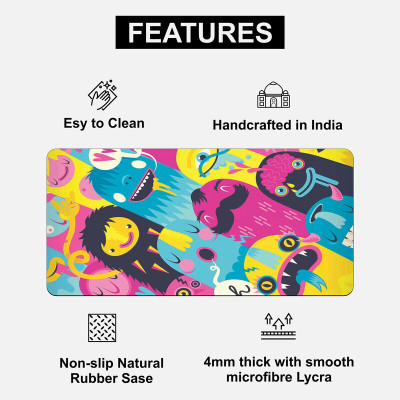wrap craft Mouse Pad Anti Slip Waterproof And Washable 11 X 23 Laptop PC and Gaming DP99-36 Non Slip Base Mousepad(Multicolor)