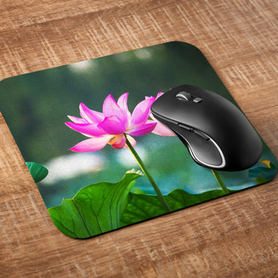 Printile MOUSE PAD 0.61 Non Slip Base Mousepad(Green&Pink)