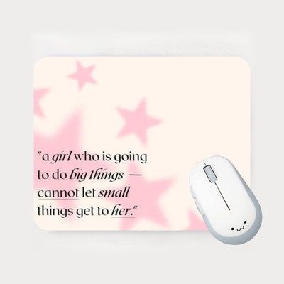 S Creation Mouse Pad for girls for laptop, Gaming Computer Non-Slip Base m-1 Non Slip Base Mousepad(Red)