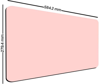Akash Enterprises pink1 mouse pad Non Slip Base Mousepad(Light Pink)