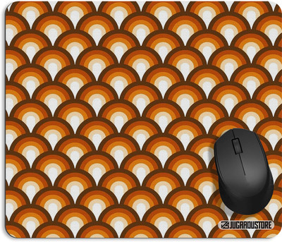 JugaaduStore N&C_1_168 Non Slip Base Mousepad(Orange)