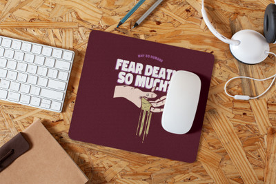 Epic Merch Fear Death Non Slip Base Mousepad(Multicolor)