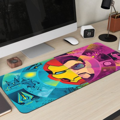 We Desi Stuff Iron Man Print Gaming Mousepad | Anti Skid | Waterproof | Premium Quality Mousepad(Multicolor)