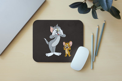 Zipcartz Professional Cute Tom & Jerry Mouse Pad for Pc & Laptop ,Gift for Friend Non Slip Base Mousepad(Multicolor)