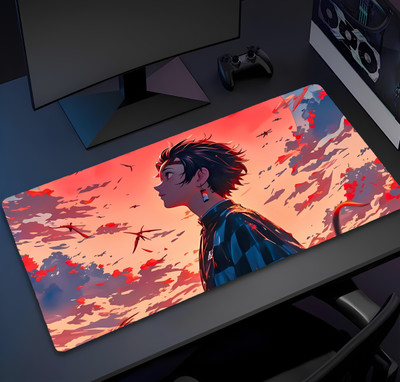 Eshaaver Anime printed gaming Mouse Pad Non-Slip Rubber extended xxl size big mousepad Non Slip Base Mousepad(Multicolor4)