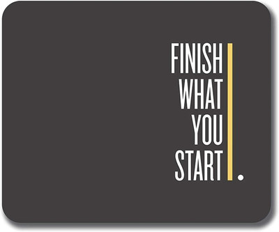 PNV Kraft Finish What You Start MMP010 Non Slip Base Mousepad(Multicolor)