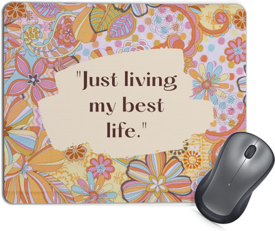 TrendoPrint MP57 Mouse Pad with Anti-Slip Rubber Base & Smooth Mouse Control Mousepad(Multicolor)