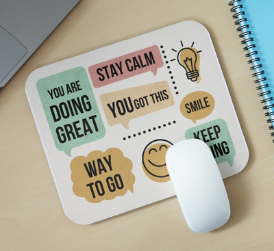 KLEDINGWINKEL stay calm Non Slip Base Mousepad(Multicolor)