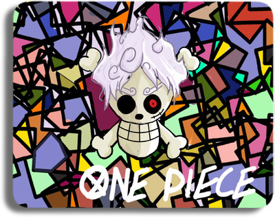 Inkaura Anime Printed Mouse Pad (9inch x 7inch) -One Piece Skull Design Ideal For Gaming Non Slip Base Mousepad(Multicolor)