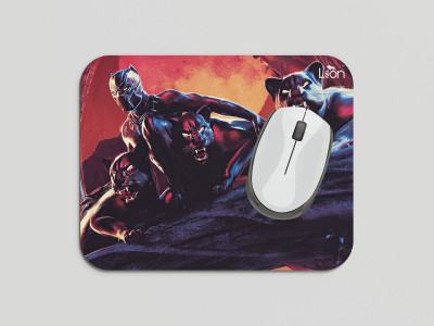 leeon L-MP1-239-black-panther-marvel-comics Non Slip Base Mousepad(Multicolor)