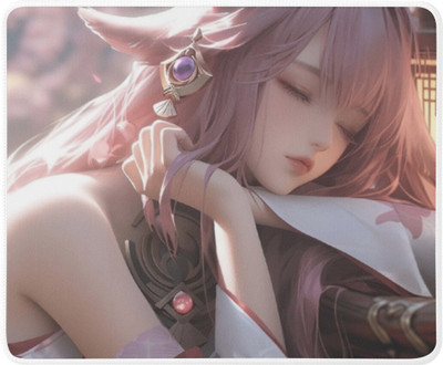 RKINFINITY On Trend Large Mouse Pad, Desk Mat, Non-Slip Rubber Base, 9.5X9.7 Inch Gaming Non Slip Base Mousepad(Pink)