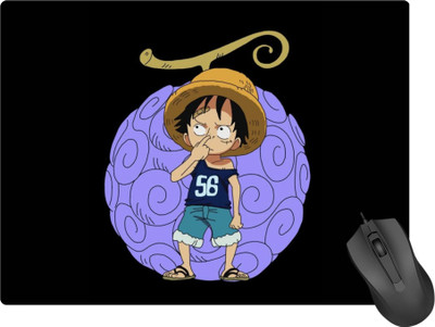 SuperiorFH Anime Gaming Mouse Pad – (9 inch x 7 inch) Luffy's-Devil Fruit (One Piece) Non Slip Base Mousepad(Multicolor)