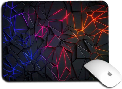 whats your kick Abstract Pattern Anti Slip Rubber Base Printed Mouse Pad - D19 Non Slip Base Mousepad(Multicolor)