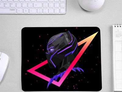 MITTRA Indiacraft Black Panther 1 Non Slip Base Mousepad(Black Panther Costune)