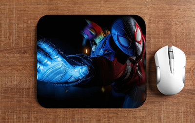 HIEND SPIDER MAN MILES MOUSEPAD Non Slip Base Mousepad(Black)