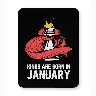 ICARUSBOX Icarus Box Kings Are Born In January Mouse Pad Mat Anti-Slip Rubber Base Mousepad(Multicolor)
