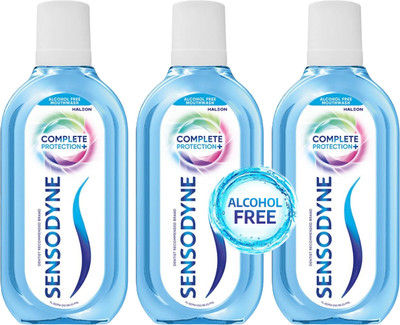 SENSODYNE Complete Protection+ Mouthwash, Alcohol Free - COOL MINT(750 ml)