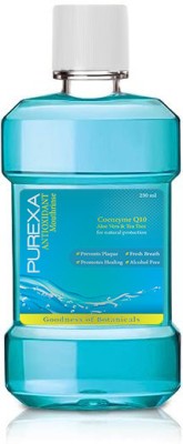 PUREXA Antioxidant Mouthwash 250ml, For Fresh Breath, mouth wash liquid for Men & Women - Double Mint(250 ml)