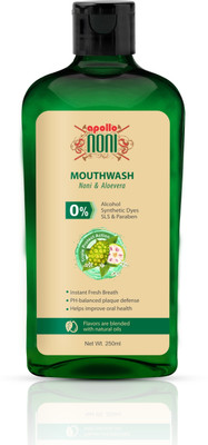 Apollo Noni Mouthwash For Teeth Cleaning, Antibacterial Mouthwash for Bad Breath - Hebal Mint(250 ml)