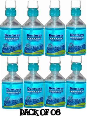 VINYGLOW Dentosys Advance d Mouthwash - Blue (08 Pc x 150 ml) - Mint(1200 ml)