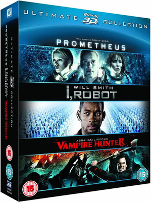 Prometheus / I, Robot / Abraham Lincoln Vampire Hunter Triple Pack (Blu-ray 3D)(3D Blu-ray English)