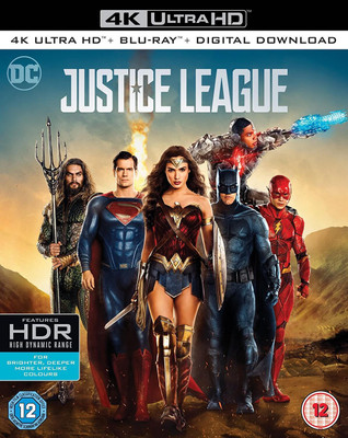 Justice League 4K Blu-ray [2017] [4K Ultra HD + Blu-ray] [Two-disc set] [Film by Zack Snyder, Joss Whedon] [With Slipcover] [Region Free] [UK Imported](4K(UHD) Blu-ray English)