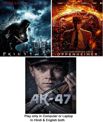 Priest , Oppenheimer (2023) , Kalashnikov (2020) (3 Movies) Dual Audio Hindi & English both Play only in Computer or Laptop HD print without poster(DVD Hindi)