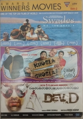 AWARDS WINNERS MOVIES SET 2 - SWADES/KHOSLA KA GHOSLA!/DEV.D(DVD Hindi)
