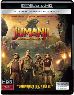 Jumanji: Welcome to the Jungle (4K UHD + Blu-ray 3D + Blu-ray) (3-Disc Box Set)(4K(UHD) Blu-ray English)