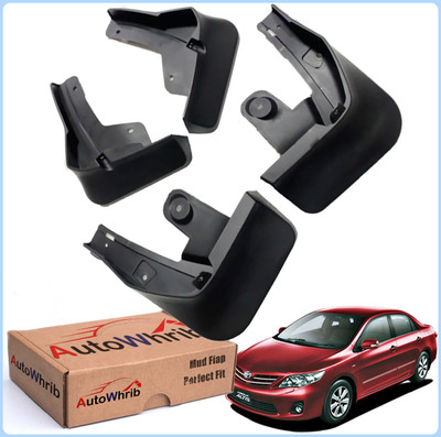 Autowhrib Mud Flap For Toyota Corolla Altis NA(Black)