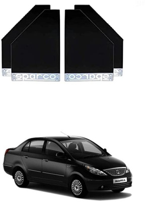 GS Grow n Shine Rear Mud Guard For Tata Indigo Manza NA(Black)