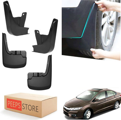 PEEPS STORE Mud Flap For Honda City i-DTEC V Diesel 2016(Black)