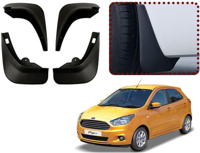 shopdream Front Mud Guard, Rear Mud Guard For Ford Figo 2015(Black)