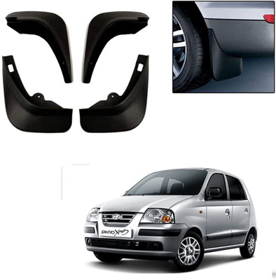 GS Grow n Shine Rear Mud Guard, Front Mud Guard For Hyundai Santro Xing NA(Black)