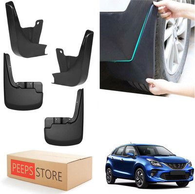 PEEPS STORE Mud Flap For Maruti Baleno Delta CVT Petrol 2015(Black)