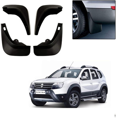 GS Grow n Shine Rear Mud Guard, Front Mud Guard For Renault Duster 2012(Black)