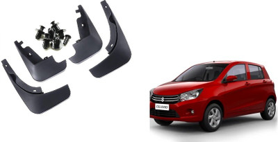 Uneestore Front Mud Guard, Rear Mud Guard For Maruti Celerio 2010, 2011, 2012, 2013, 2014(Black)
