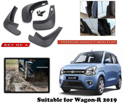 Samridh Auto Mud Flap, Front Mud Guard, Rear Mud Guard For Maruti WagonR 2019(Black)